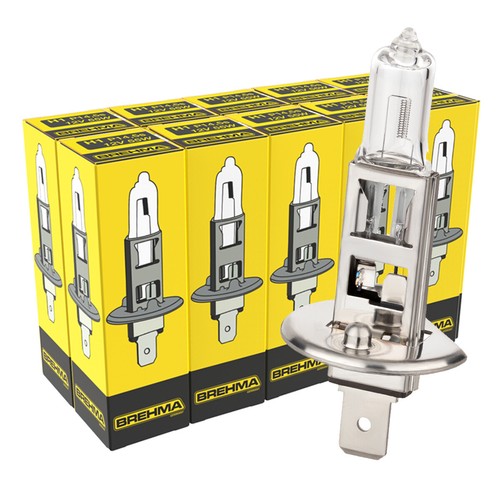 10x brehma 12v 55w halogen - h1,